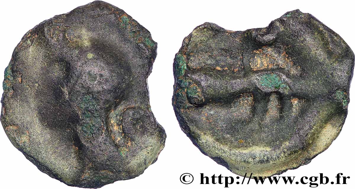 LOIRE MOYENNE Potin dégénéré aux croissants TB/TB+