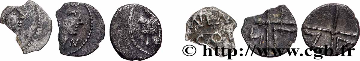 NEMAUSUS - NÎMES Lot de 3 oboles Lot