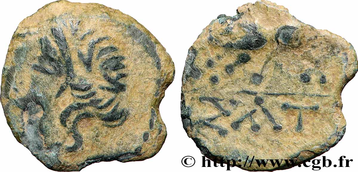 NEMAUSUS - NÎMES Bronze au sanglier NAMA SAT TB+