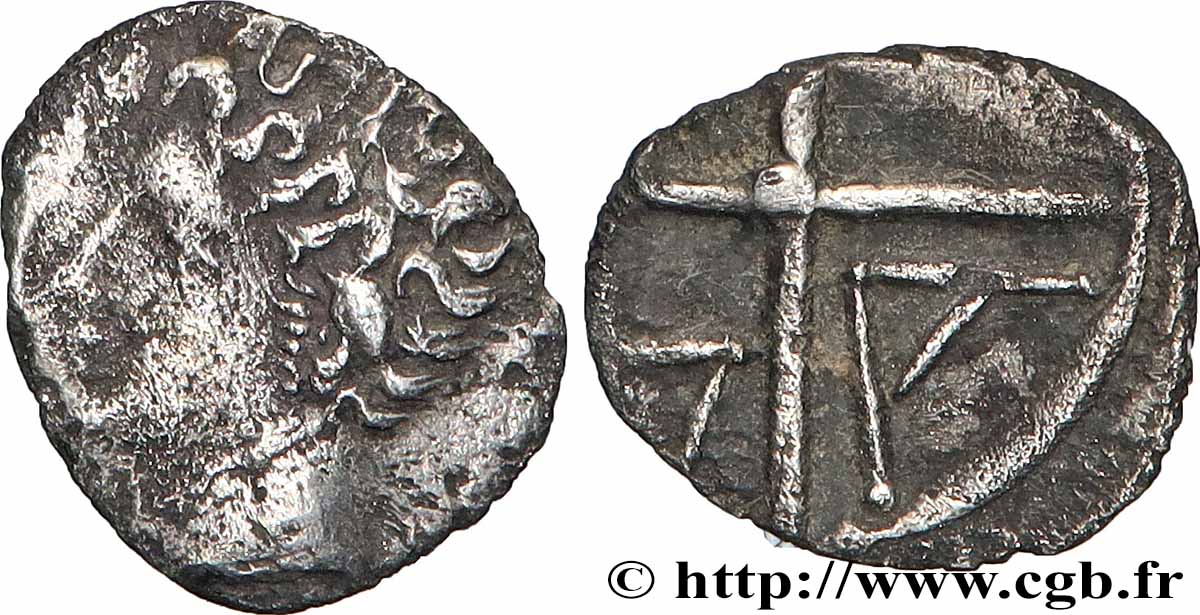 MASSALIA - MARSEILLES Obole MA, tête à gauche XF