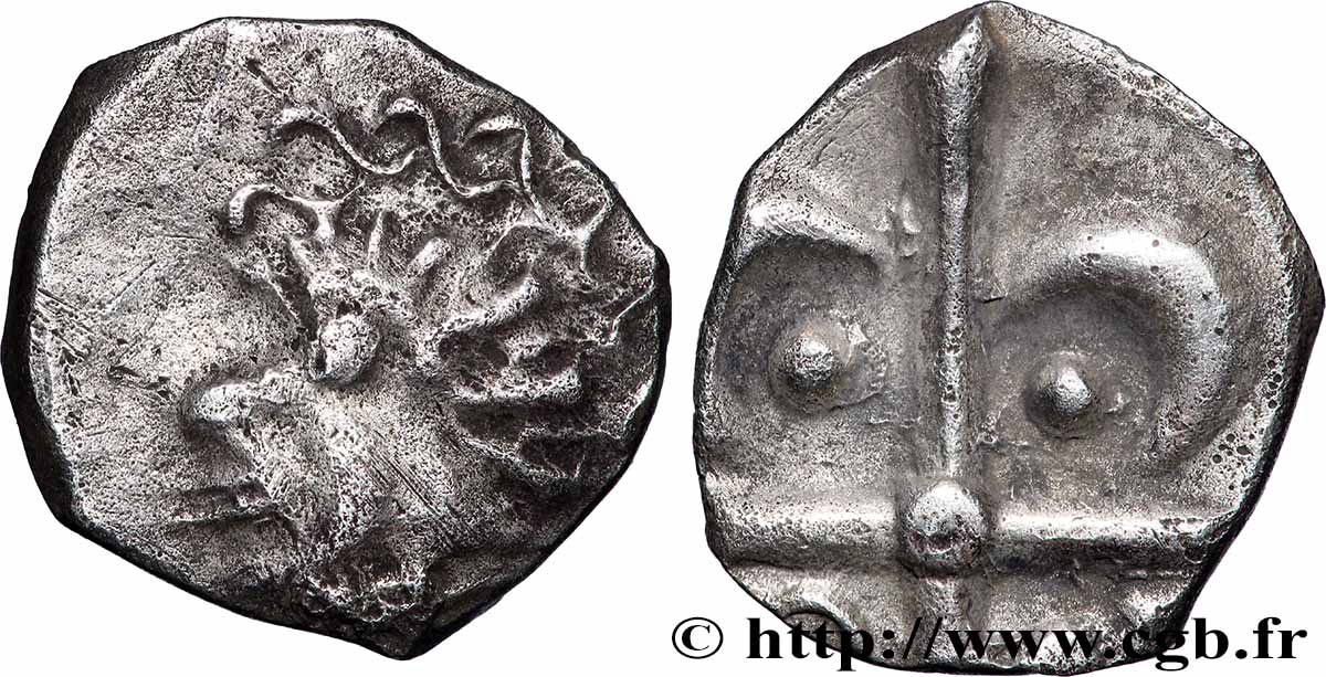 GALLIEN - SÜDWESTGALLEIN - TOLOSATES (Region die Vielle-Toulouse) Drachme au panache, S. 75 fVZ