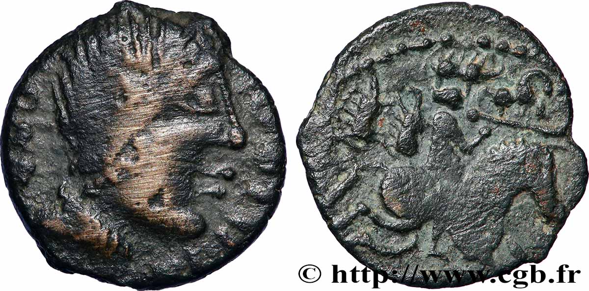 GALLIA - LEMOVICES (Regione di Limoges) Bronze CONNO EPILLOS SEDVLLVS BB