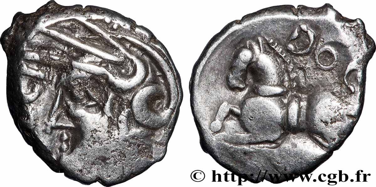 GALLIEN - BELGICA - SEQUANI (Region die Besançon) Denier Q. DOCI/SAM F fVZ