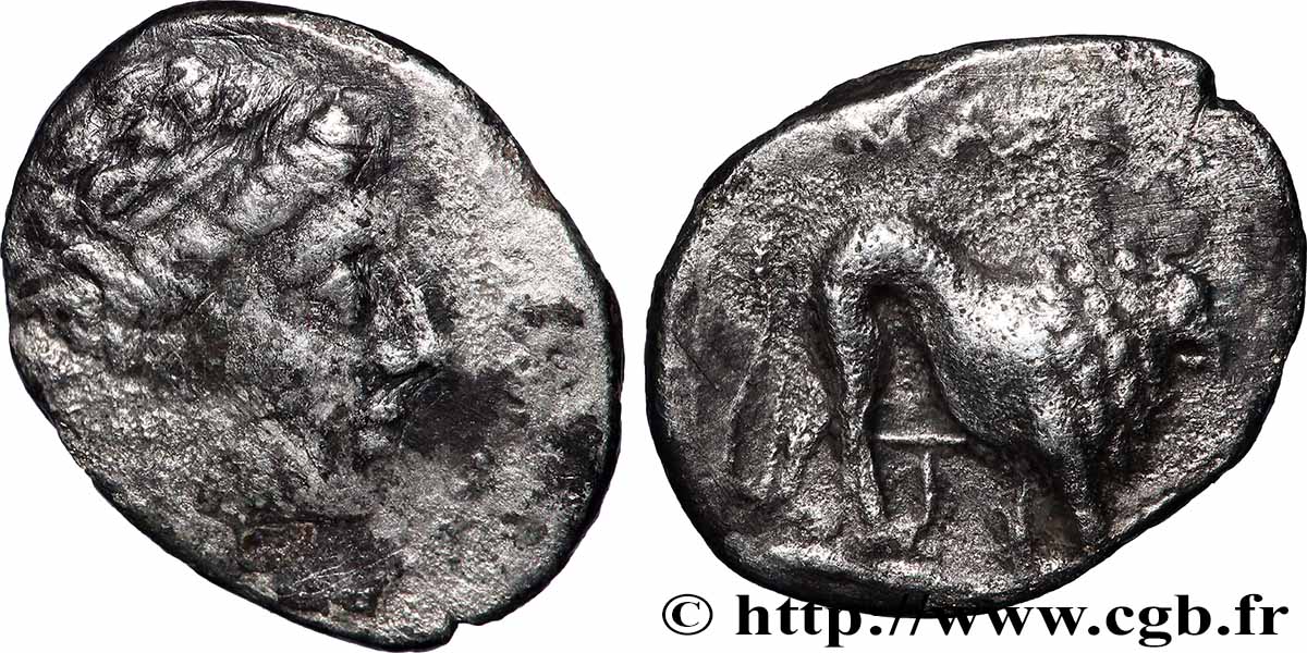 MASSALIA - MARSEILLE “Drachme légère” ou tétrobole, groupe 1 TB+/TTB