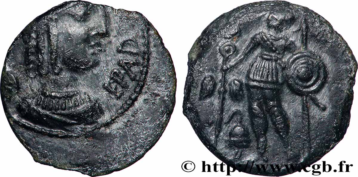 ARVERNES (Région de Clermont-Ferrand) Bronze EPAD, au guerrier TTB/TTB+