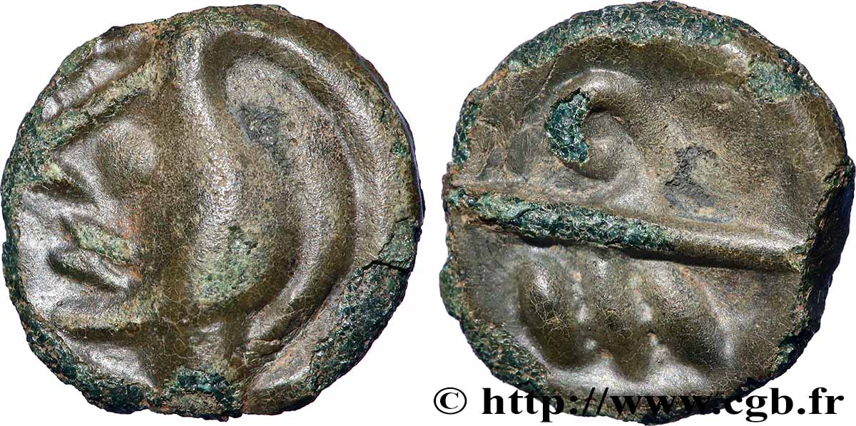 BELLOVAQUES (Région de Beauvais) Potin aux chevrons, classe Ib TTB+