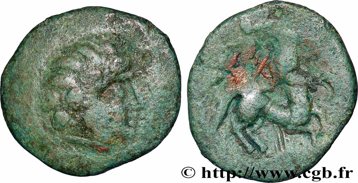 GALLIEN - PICTONES (Region die Poitiers) Statère en bronze à la main SS