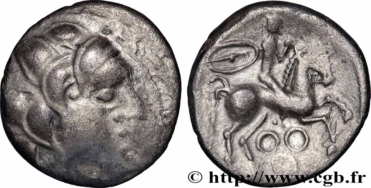 PICTONES / BITURIGES - MID-WESTERN, Unspecified Drachme au cavalier et aux annelets XF/AU