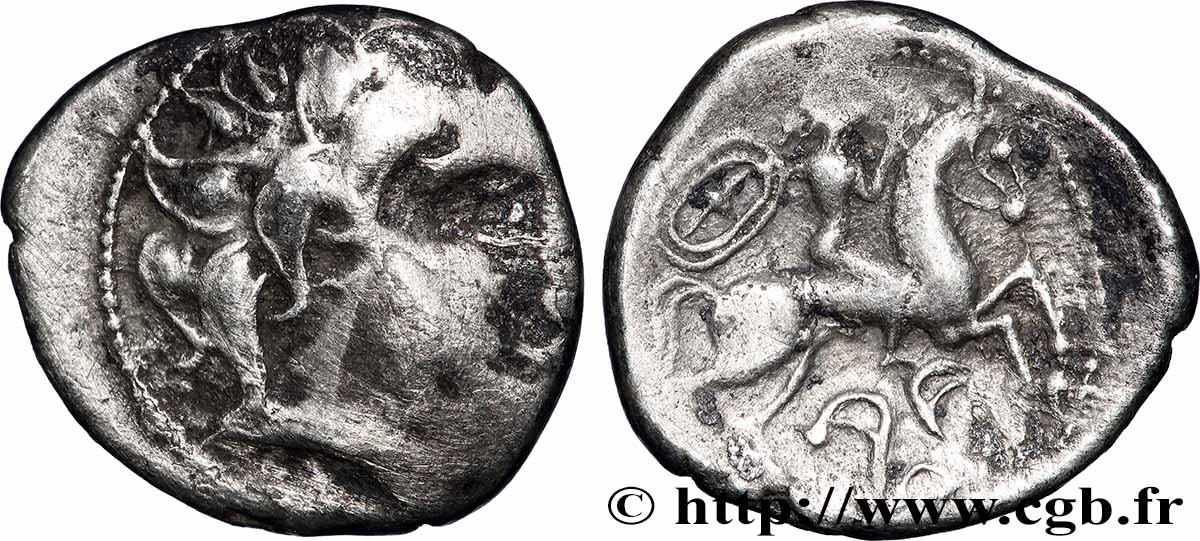 PICTONES / BITURIGES / CARNUTES - Centroveste - Incerti Drachme au cavalier et au fleuron BB/q.SPL