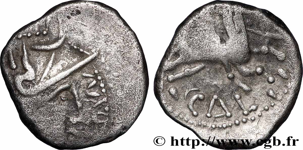 GALLIA - RHONE VALLEY Denier au cavalier MOR / CAL XF