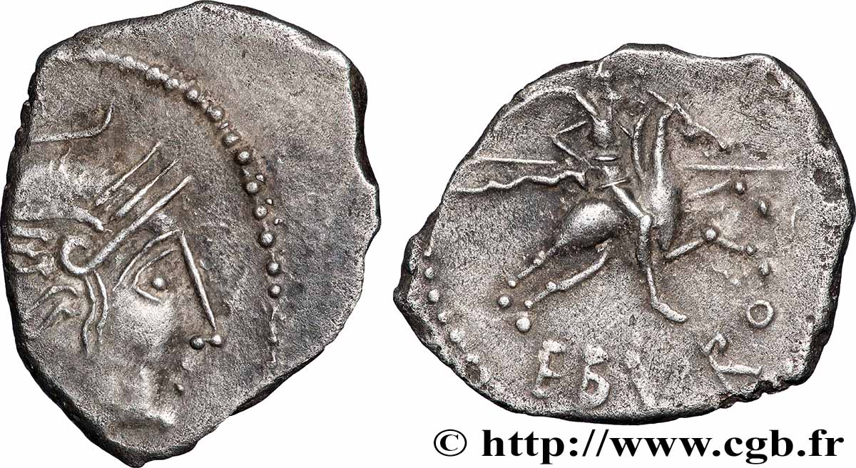 VALLÉE DU RHÔNE Denier au cavalier de la Vallée du Rhône, EBVRO TTB+