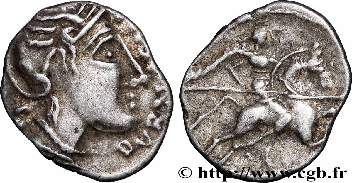 GALLIA - VALLE DELLO RHONE Denier au cavalier DVRNACOS / AVSCRO q.SPL