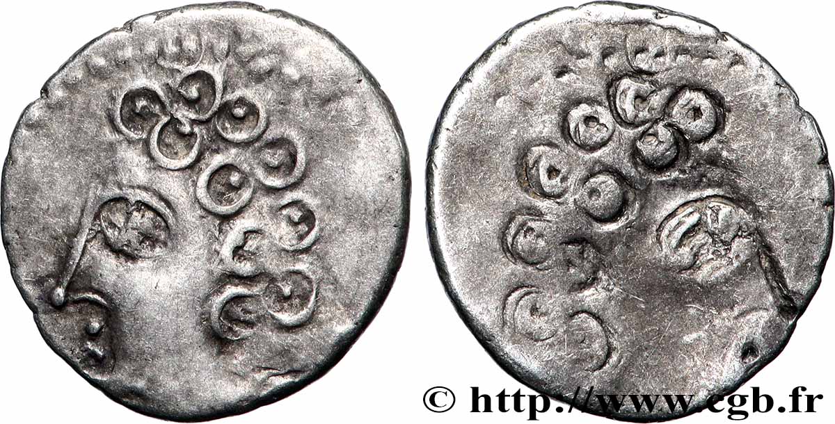 SÉQUANES (Région de Besançon) Denier SEQVANOIOTVOS, frappe incuse SUP