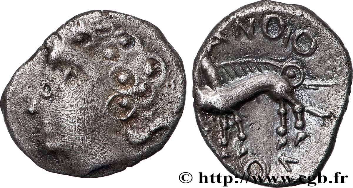 SÉQUANES (Région de Besançon) Denier SEQVANOIOTVOS TTB/SUP