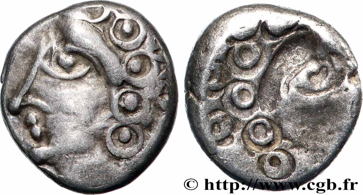 GALLIA BELGICA SEQUANI (Regione di Besançon) Denier SEQVANOIOTVOS, frappe incuse SPL