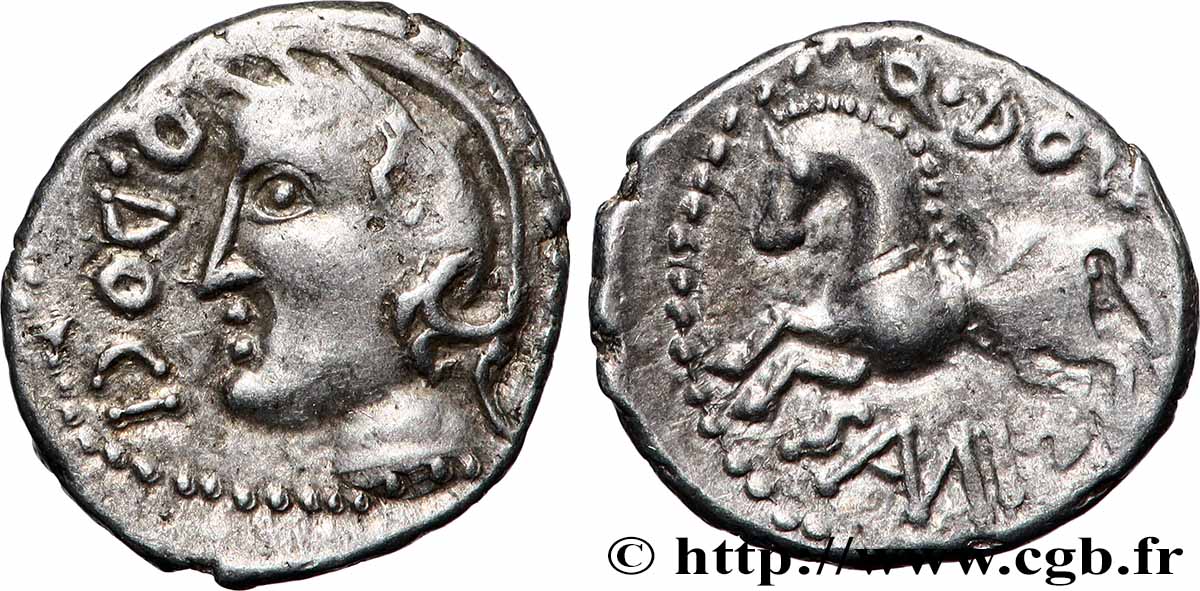 GALLIEN - BELGICA - SEQUANI (Region die Besançon) Denier Q. DOCI/SAM F VZ