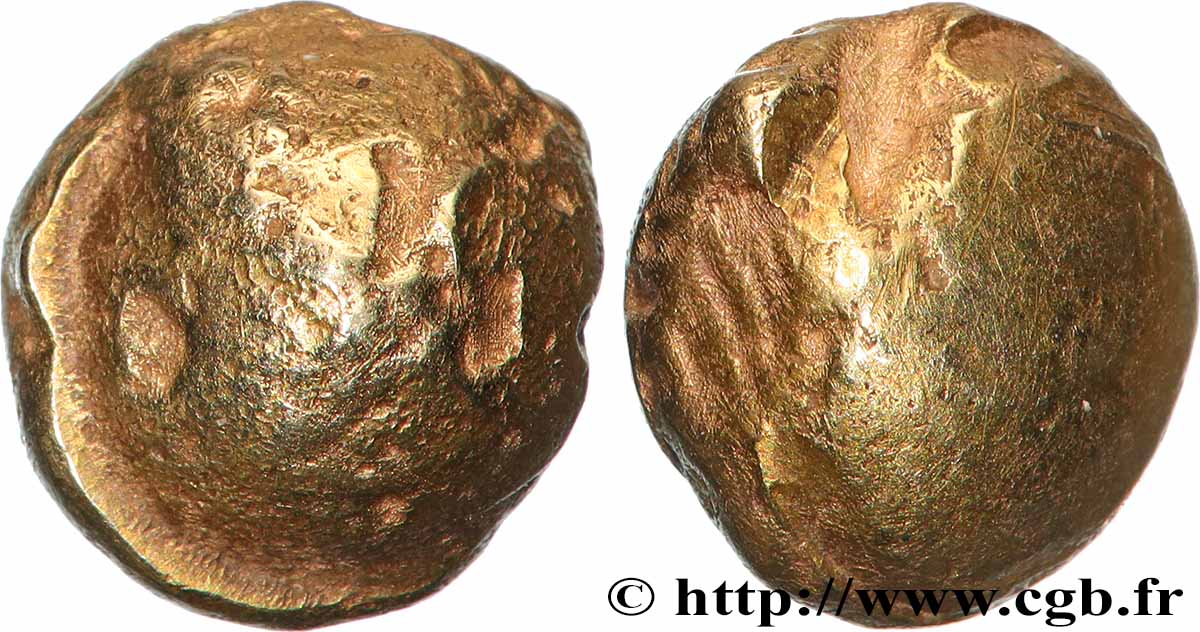 SÉNONS (région de Sens) Statère globulaire à la croix TB+