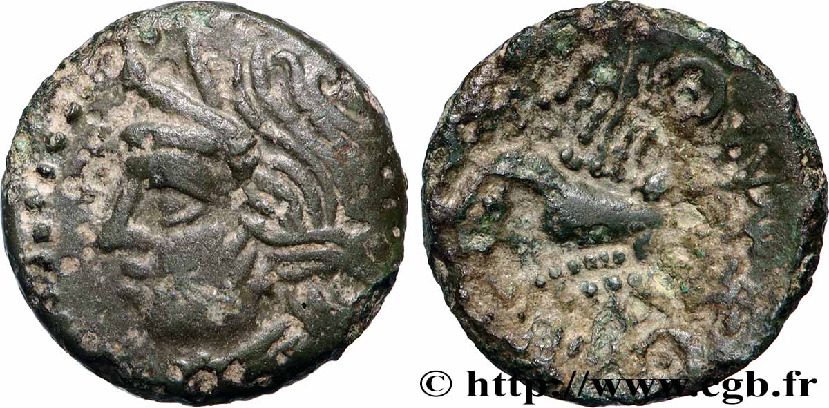 BITURIGES CUBES (Région de Bourges) Bronze VANDIINOS à l’aigle TTB