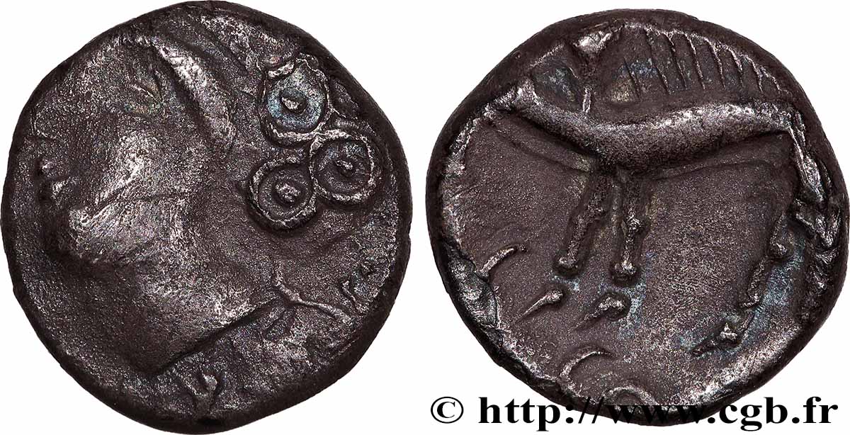 SÉQUANES (Région de Besançon) Denier SEQVANOIOTVOS TTB/TTB+