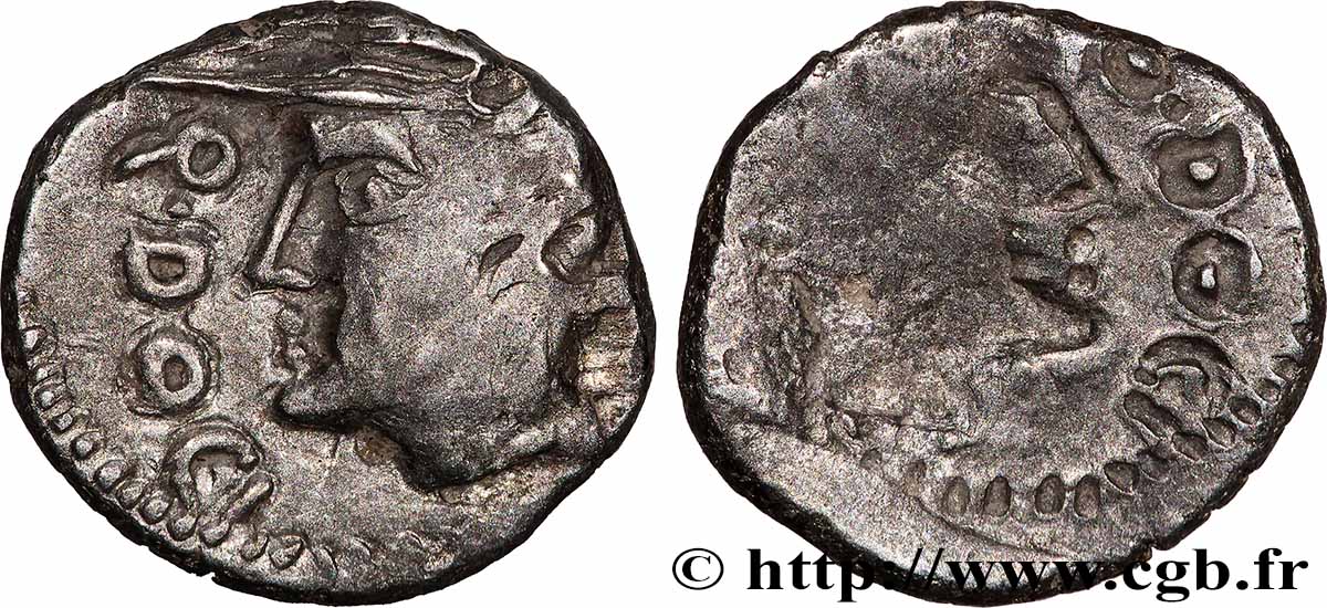 SÉQUANES (Région de Besançon) Denier Q. DOCI/SAM F, incus TTB+