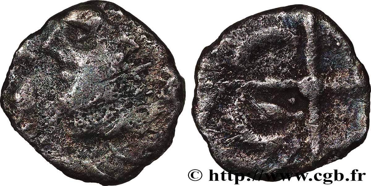 GALLIA - SUDOVESTE DELLA GALLIA - VOLCÆ TECTOSAGES (Regione di Tolosa) Obole de style “cubiste” q.BB