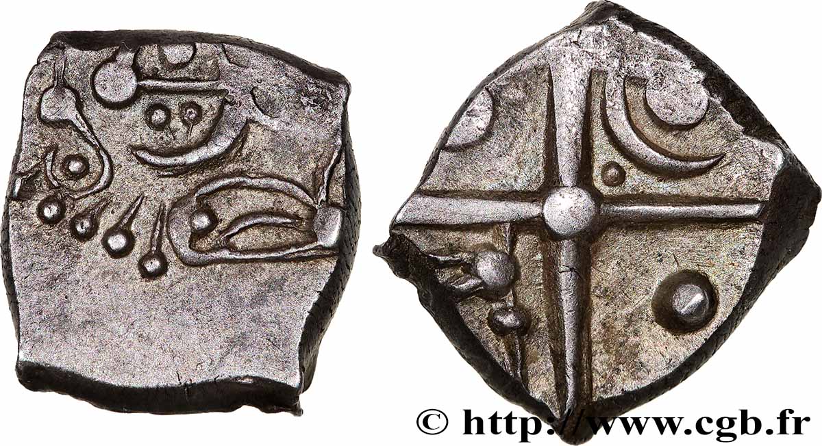 CADURQUES (région de Cahors) Drachme “à la tête triangulaire”, S. 120 TTB+/SUP