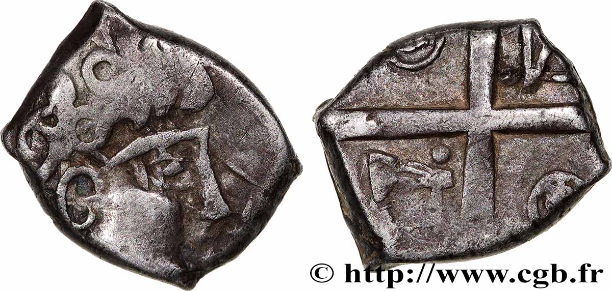 GALLIA - SOUTH WESTERN GAUL - PETROCORES / NITIOBROGES, Unspecified Drachme “au style flamboyant”, S. 198 var XF