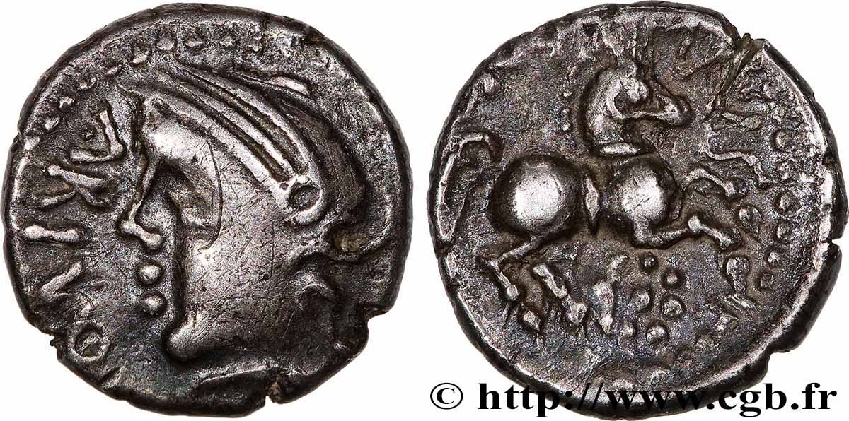 SANTONS / CENTRE-OUEST, Incertaines Denier ARIVOS / SANTONO TTB+