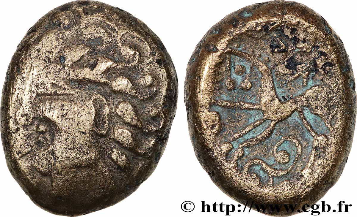 SENONES (Area of Sens) Statère en électrum au triskèle, type de Chenôves XF