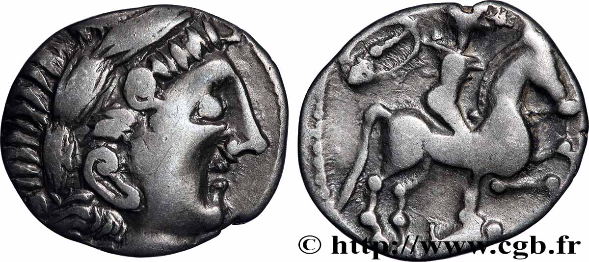 PICTONS / BITURIGES / CARNUTES - CENTRE-OUEST, Incertaines Drachme au cavalier TTB+