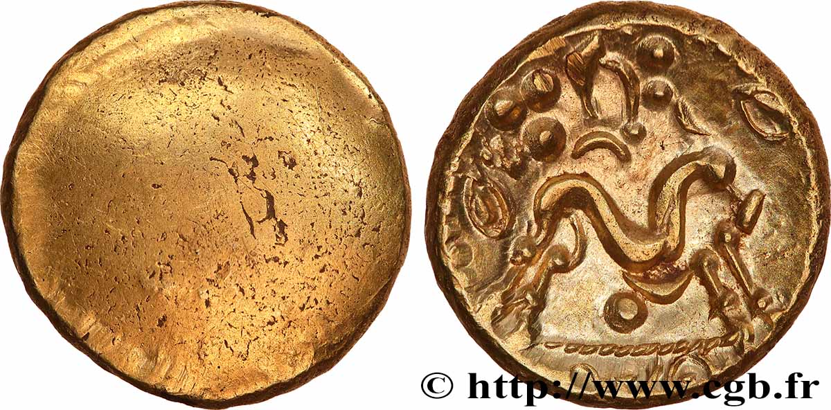 AMBIENS (Région d&nbsp;Amiens) Statère d&nbsp;or uniface SPL