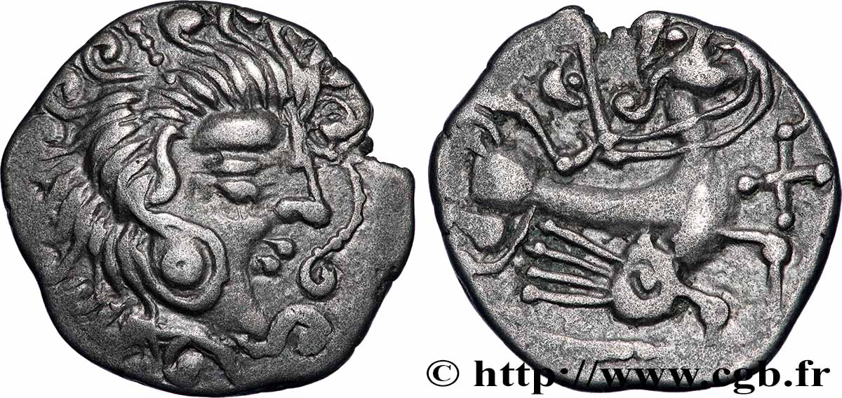 CORIOSOLITES (Région de Corseul, Cotes d&nbsp;Armor) Statère de billon - hybride TTB+