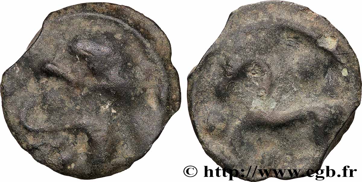 SÉNONS (région de Sens) Potin à la grosse tête TB+