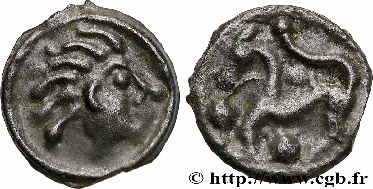 SENONES (Area of Sens) Potin à la tête “d’indien” AU