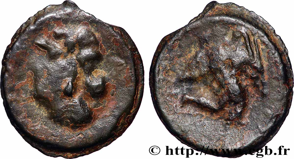 GALLIA BELGICA - REMI (Area of Reims) Potin au guerrier, dit “à l’ange” VF