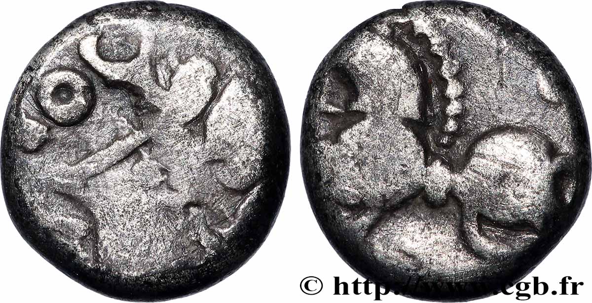 GALLIA BELGICA - LEUCI (Area of Toul) Denier SOLIMA/COLIMA XF