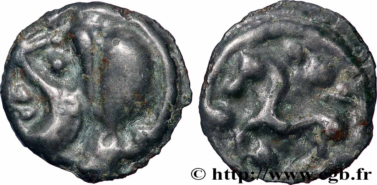 SÉNONS (région de Sens) Potin à la grosse tête TTB+