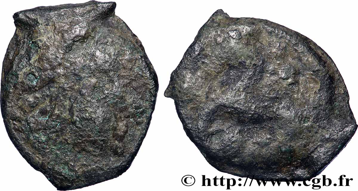 GALLIEN - SENONES (Region die Sens) Potin à la tête “d’indien” SGE/S