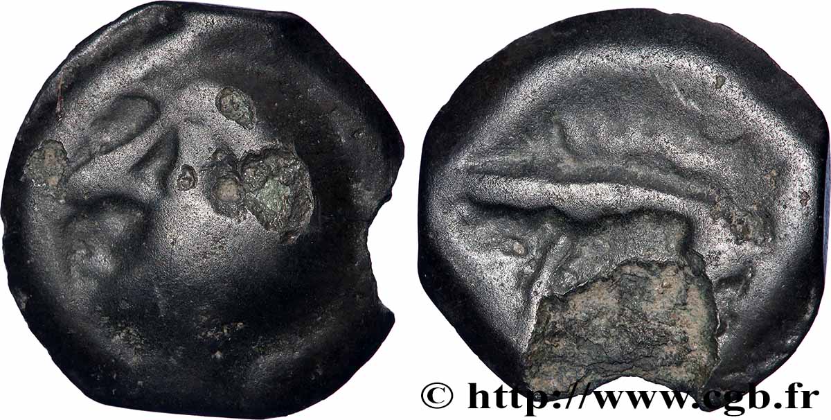 HAUTE ET MOYENNE SEINE Potin à la tête chauve TB+