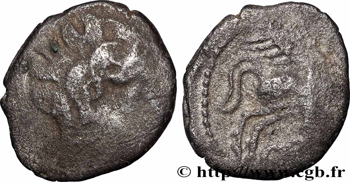 PICTONS (Région de Poitiers) Drachme au cavalier ailé TB