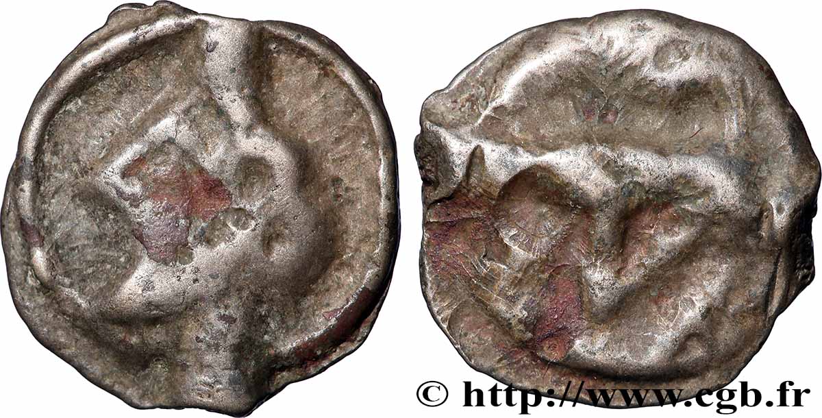 TURONES (Región de Touraine) Potin “à la tête diabolique” MBC