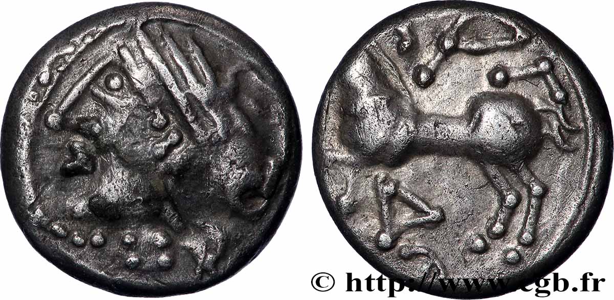 LINGONS (Région de Langres) Denier KALETEDOY, au delta renversé TTB+