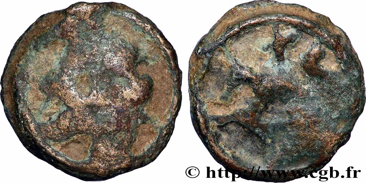 TURONS (Région de Touraine) Potin “à la tête diabolique” et à la croisette TB/TB+