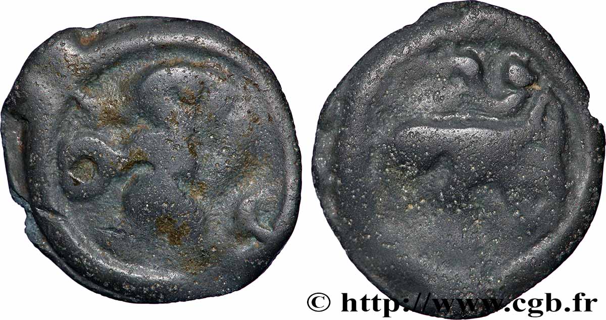 RÈMES (Région de Reims) Potin au guerrier courant TB+