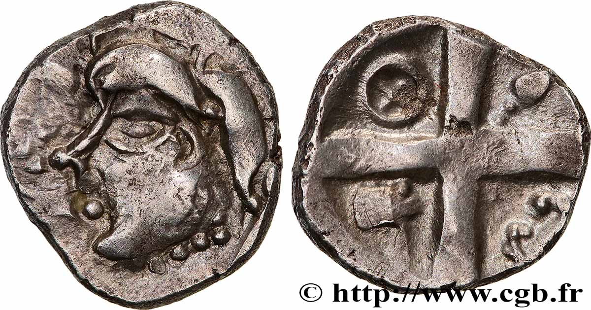 PÉTROCORES (région de Périgueux) Drachme &nbsp;type de Belvès&nbsp; S.224-225 SUP