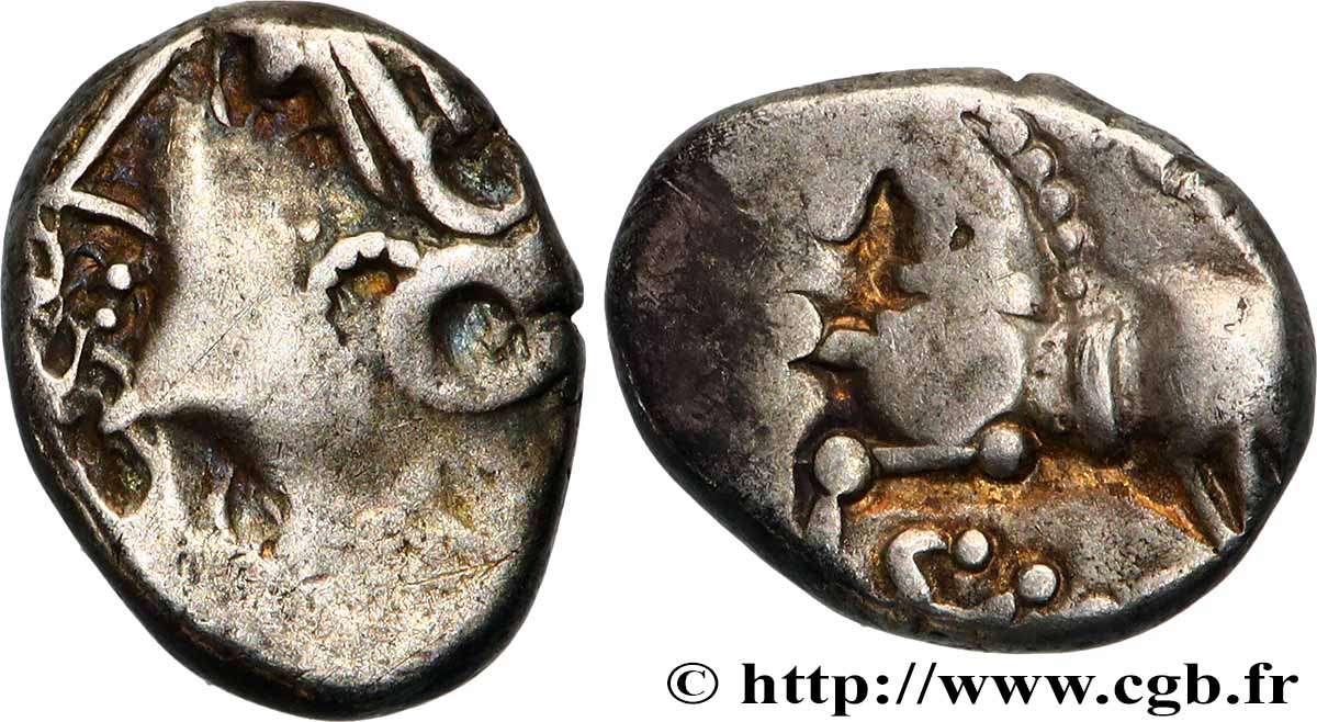 SÉQUANES (Région de Besançon) Denier Q. DOCI/SAM F TTB