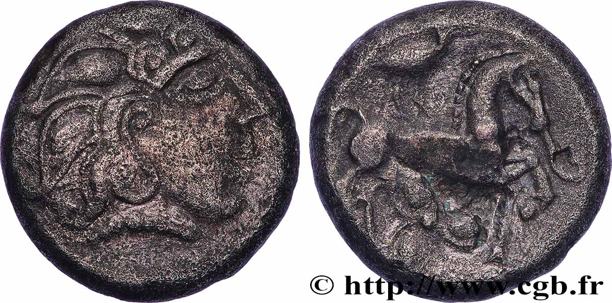 LÉMOVICES (Région de Limoges) Statère à la grue - en bas electrum TTB