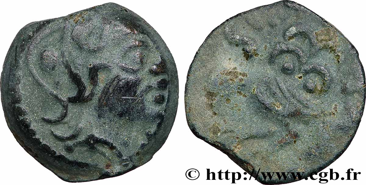 SÉNONS (région de Sens) Bronze GIAMILOS / SIINV à l’oiseau TTB/TB