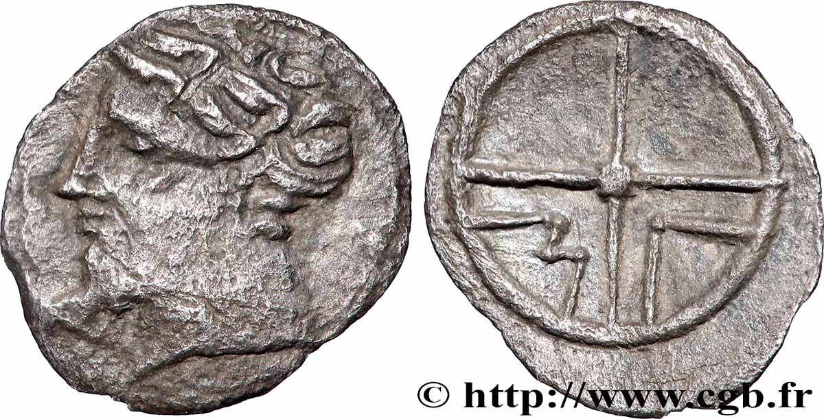 MASSALIA - MARSEILLE Obole MA, tête à gauche TTB/TTB+