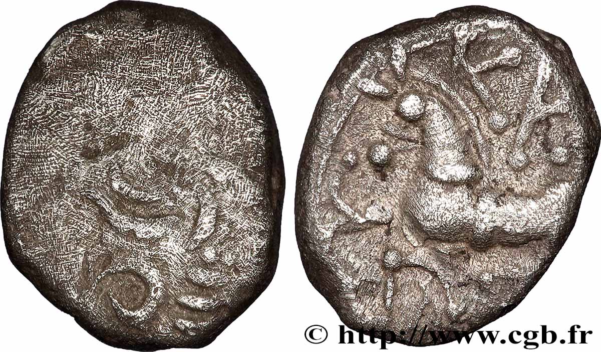 GALLIA BELGICA - LINGONES (Area of Langres) Denier KALETEDOY, au delta renversé VF/XF